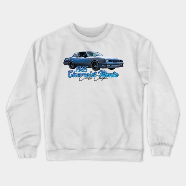 1985 Chevrolet Monte Carlo Coupe Crewneck Sweatshirt by Gestalt Imagery